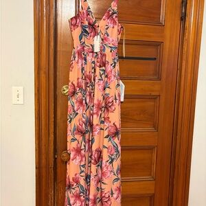 NWT Dress The Population Maxi Dress